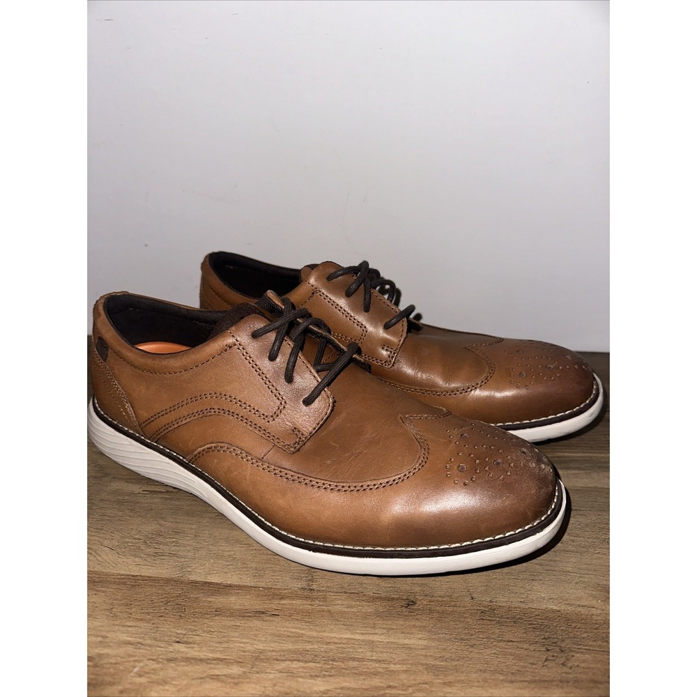 Rockport Garett Wingtip Mens Brown Oxfords Wingtip & Brogue‎ Shoes Sz 8